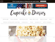 Tablet Screenshot of cupcakediariesblog.com